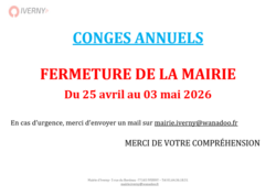 Fermeture de la Maire